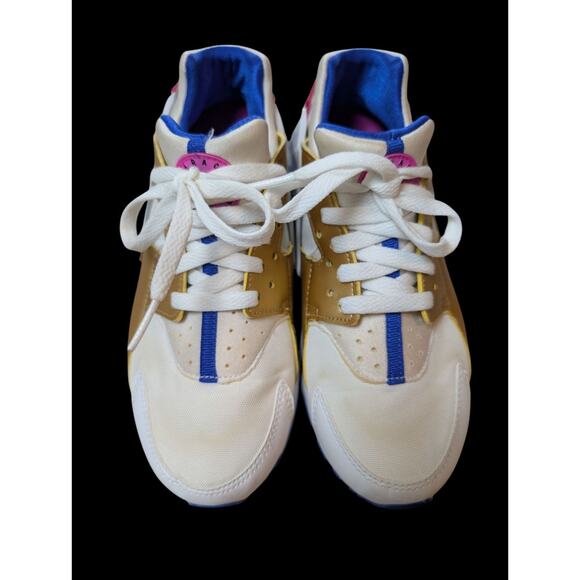 Nike Air Huarache Run GS Racer Blue Gold Youth Unisex US Size 6.5Y Y2K 90s Vibe - Picture 4 of 7